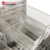 Vertical 2-Tank Computer Fryer With Oil Filter Cart （4-Basket） BDF-30-2A