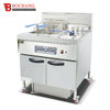 Vertical 2-Tank Computer Fryer With Oil Filter Cart （4-Basket） BDF-30-2A