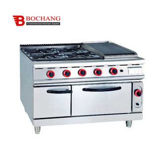 Gas Range with 4-Burner &Lava Rock Grill&Oven（BGF-999A）