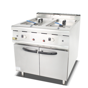 Gas Fryer (2-Tank&2-Basket) With Cabinet（BGF-985）