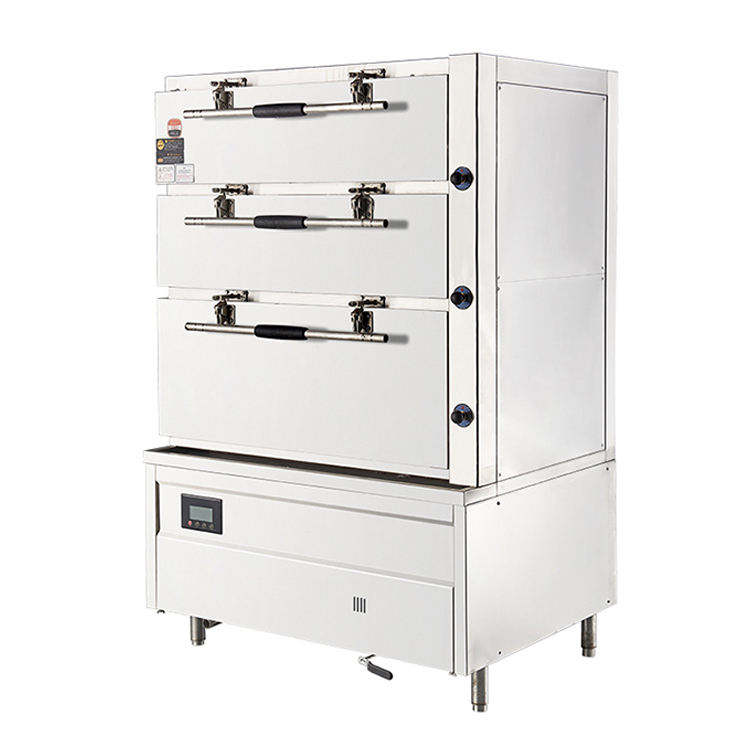 Products Description 1.Full SUS304 Stainless Steel Cabinet The cabinet is made of high-quality & thickened SUS304 stainless steel, anti-corrosion and anti-oxidation, strong & durable, long service life, easy to clean. 2.360° Steam Heating The stea