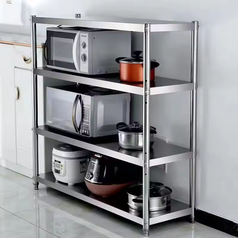 RUITAI High Load Capacity Commercial Kitchen Stainless Steel Shelf Central Kitchen Storage Shelf