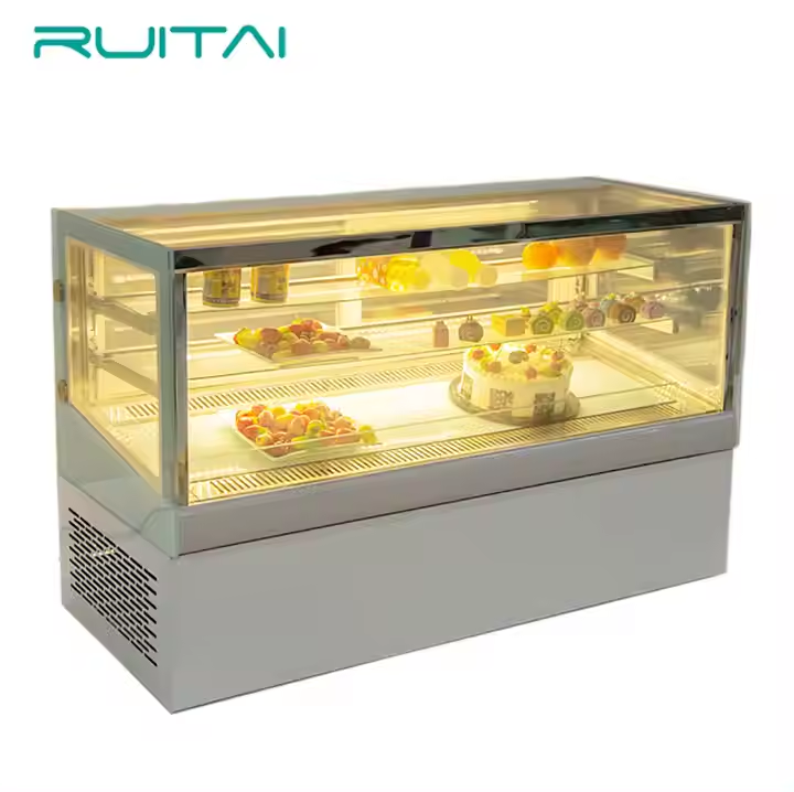 RUITAI Commercial counter top bakery display bakery display cake showcase bakery display cabinet
